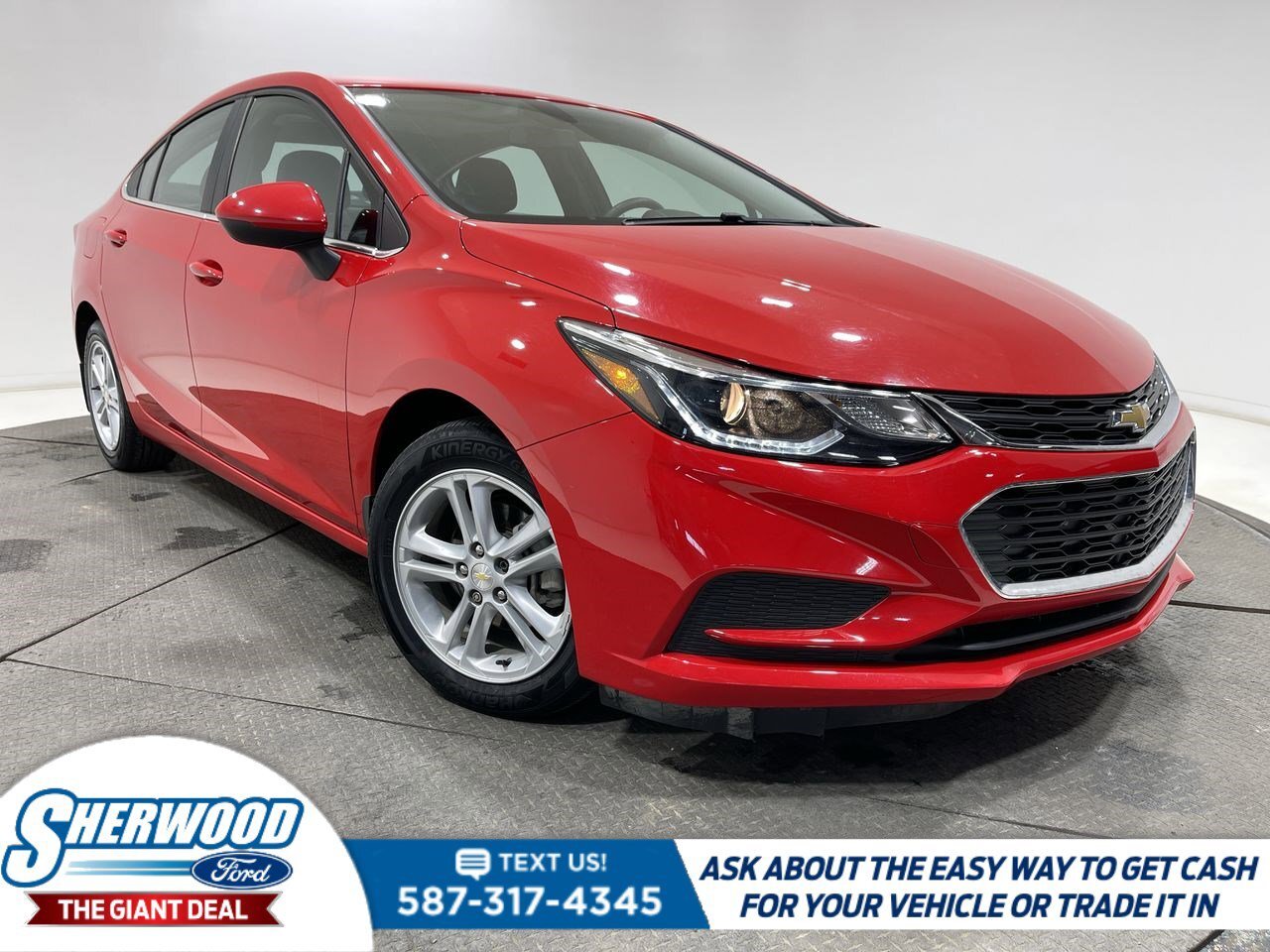 2017 Chevrolet Cruze LT- $0 Down $106 Weekly- CLEAN CARFAX
