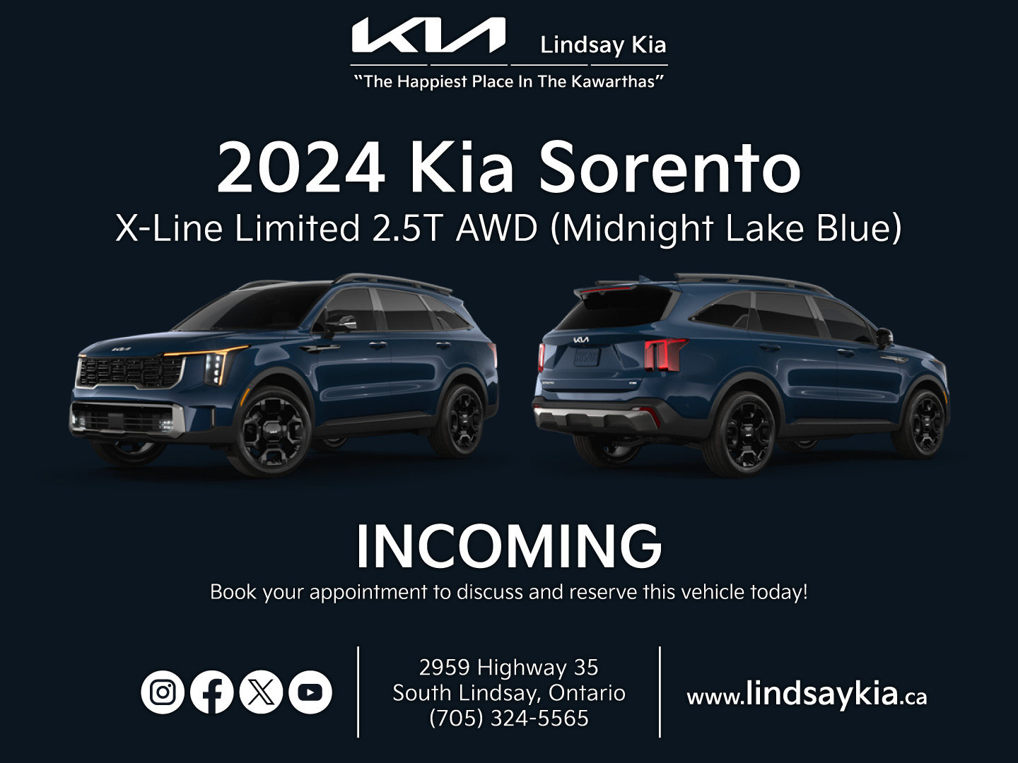 2024 Kia Sorento X-Line Limited AWD w-Black Interior