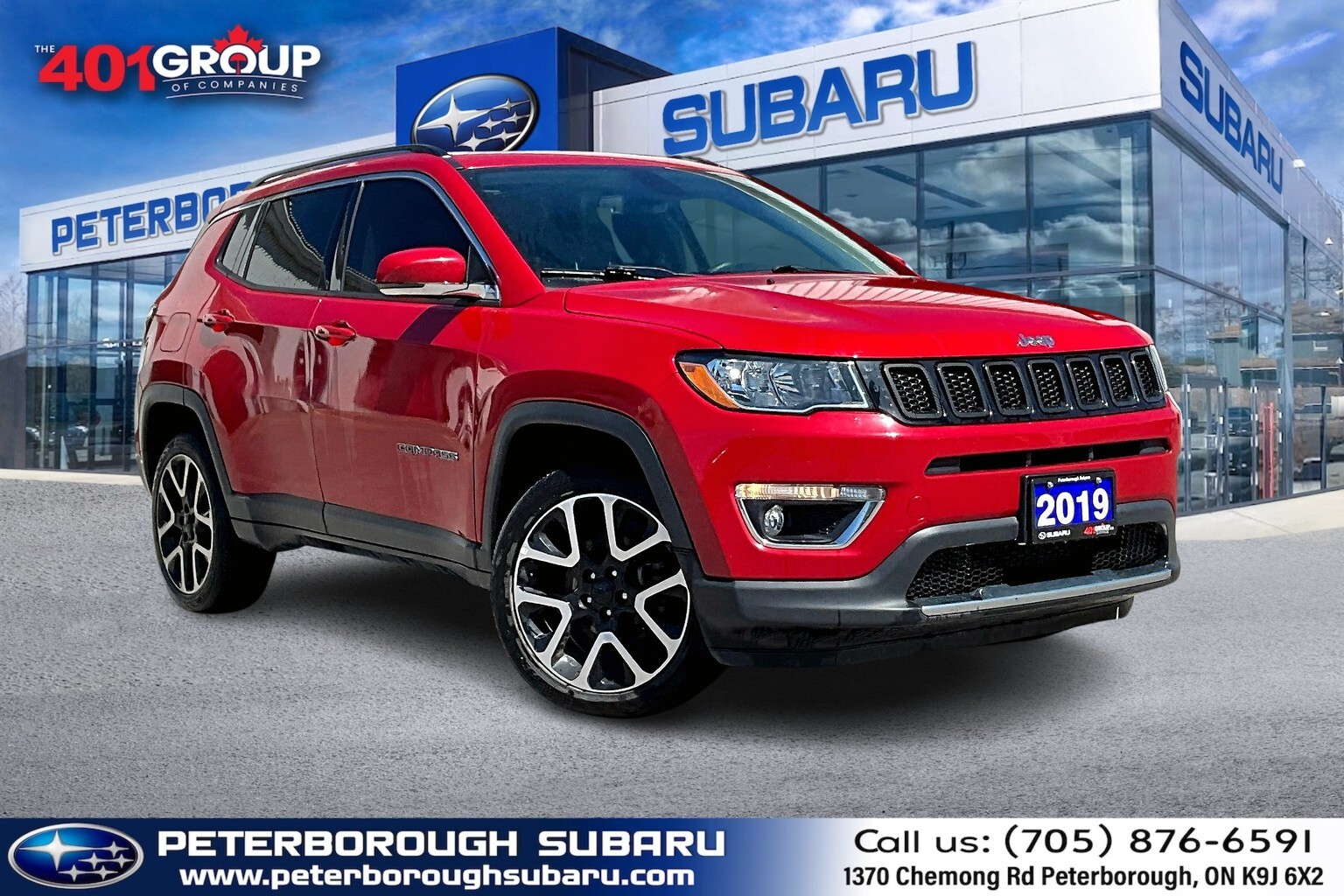 2019 Jeep Compass Limited 4x4 | Leather | CarPlay/Auto | Parking Cam