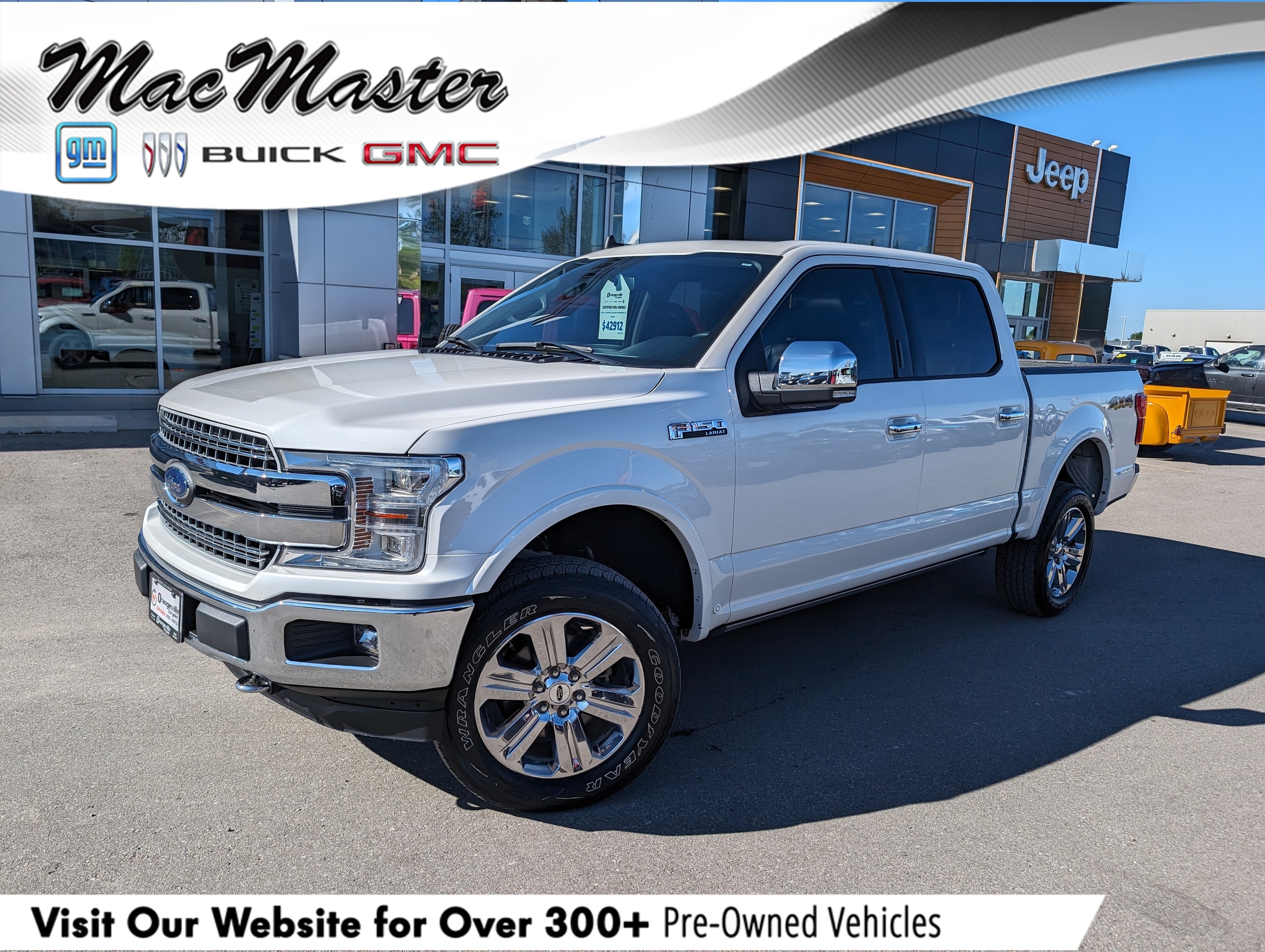 2019 Ford F-150 LARIAT, CREW, 4X4, ECOBOOST, NAV, ROOF, LOADED!