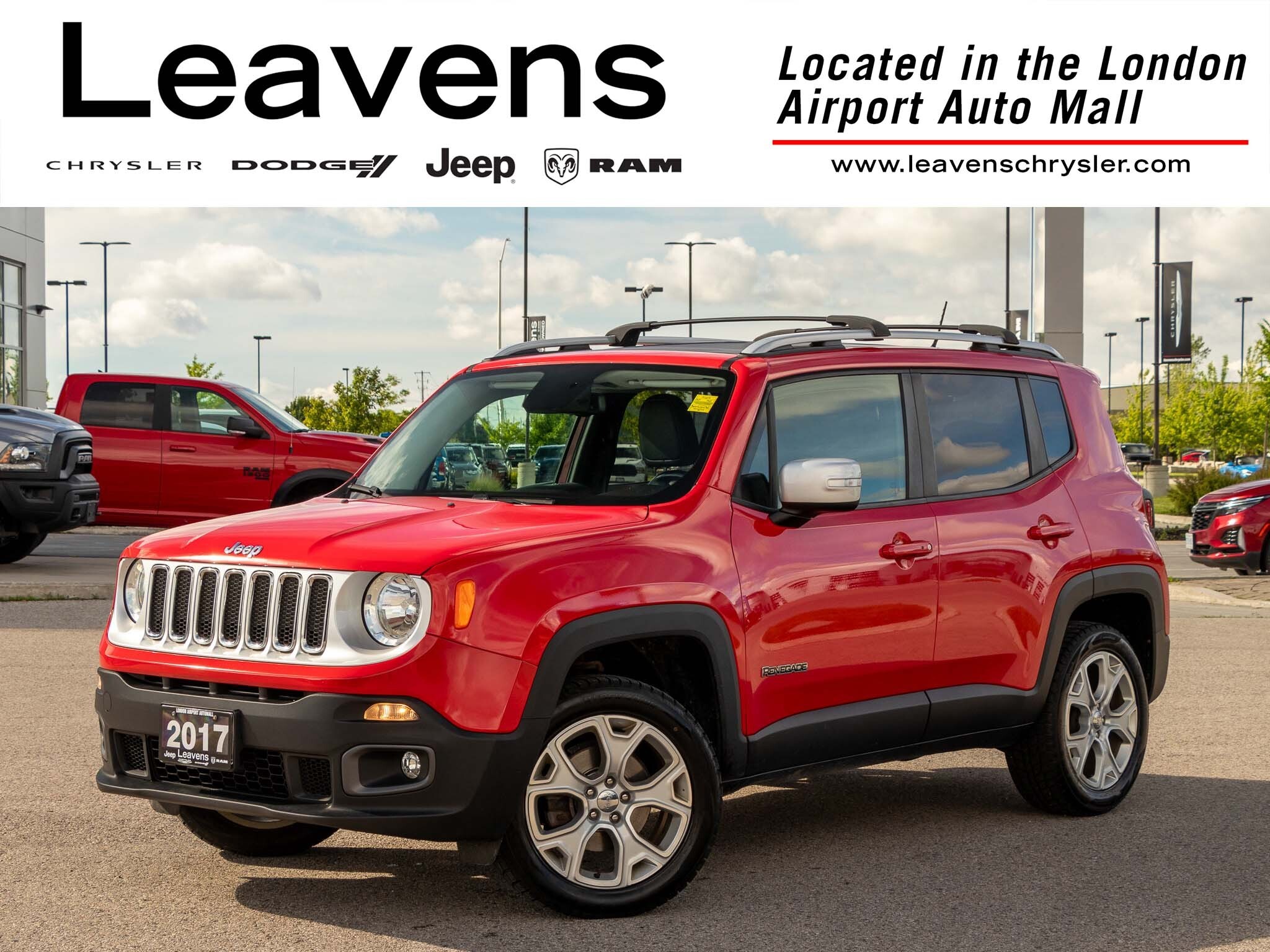 2017 Jeep Renegade Limited Push-button Start | Leather | Back-up Cam 