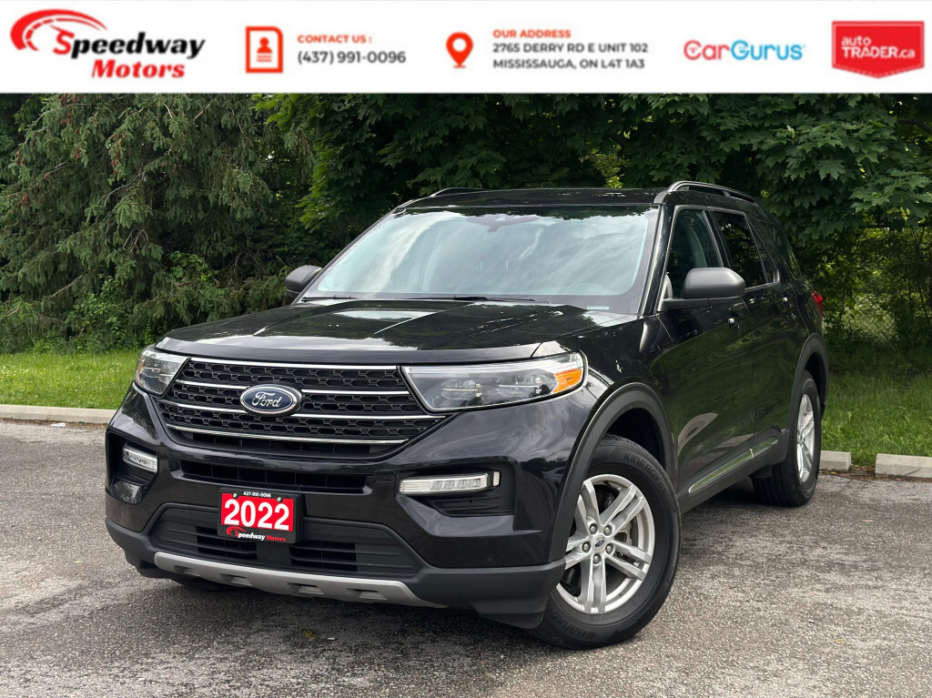 2022 Ford Explorer XLT/  LEATHER/PANOROOF/AWD/CLEANCARFAX/7 SEATER