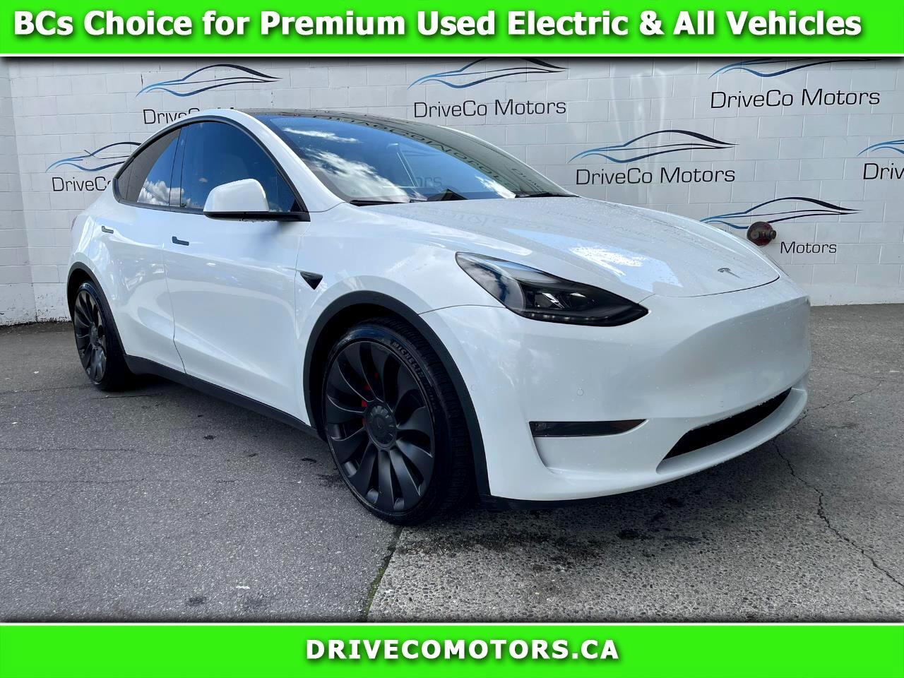 2022 Tesla Model Y Performance AWD White Interior !