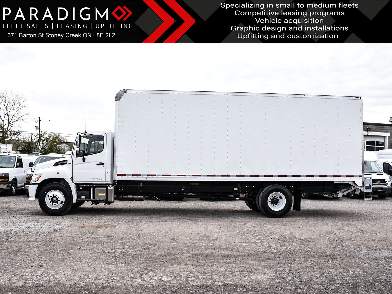 2023 Hino L7 26-Foot Large Box Truck with Power Tailgate