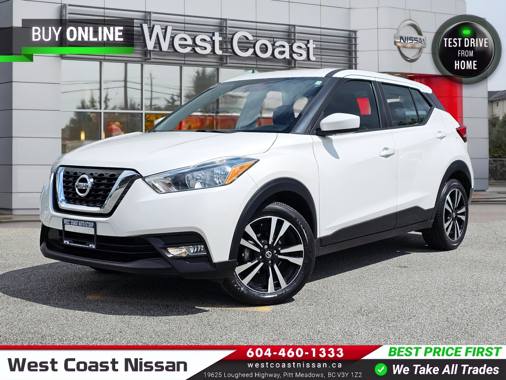 2019 Nissan Kicks SV Certified- No Accidents, New Tires!