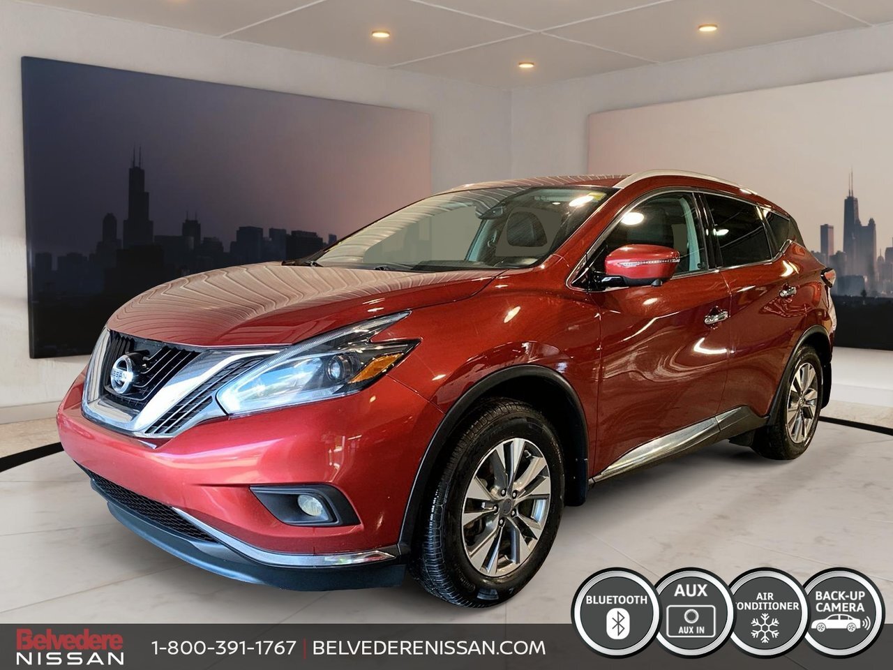 2018 Nissan Murano SL AWD NAVIGATION CUIR TOIT/PANO CAM/360 1 OWNER /