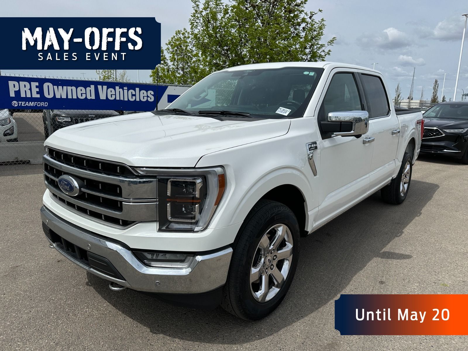 2022 Ford F-150 3.5L V6 ECOBOOST ENG, LARIAT, WIRELESS CHARGING PA