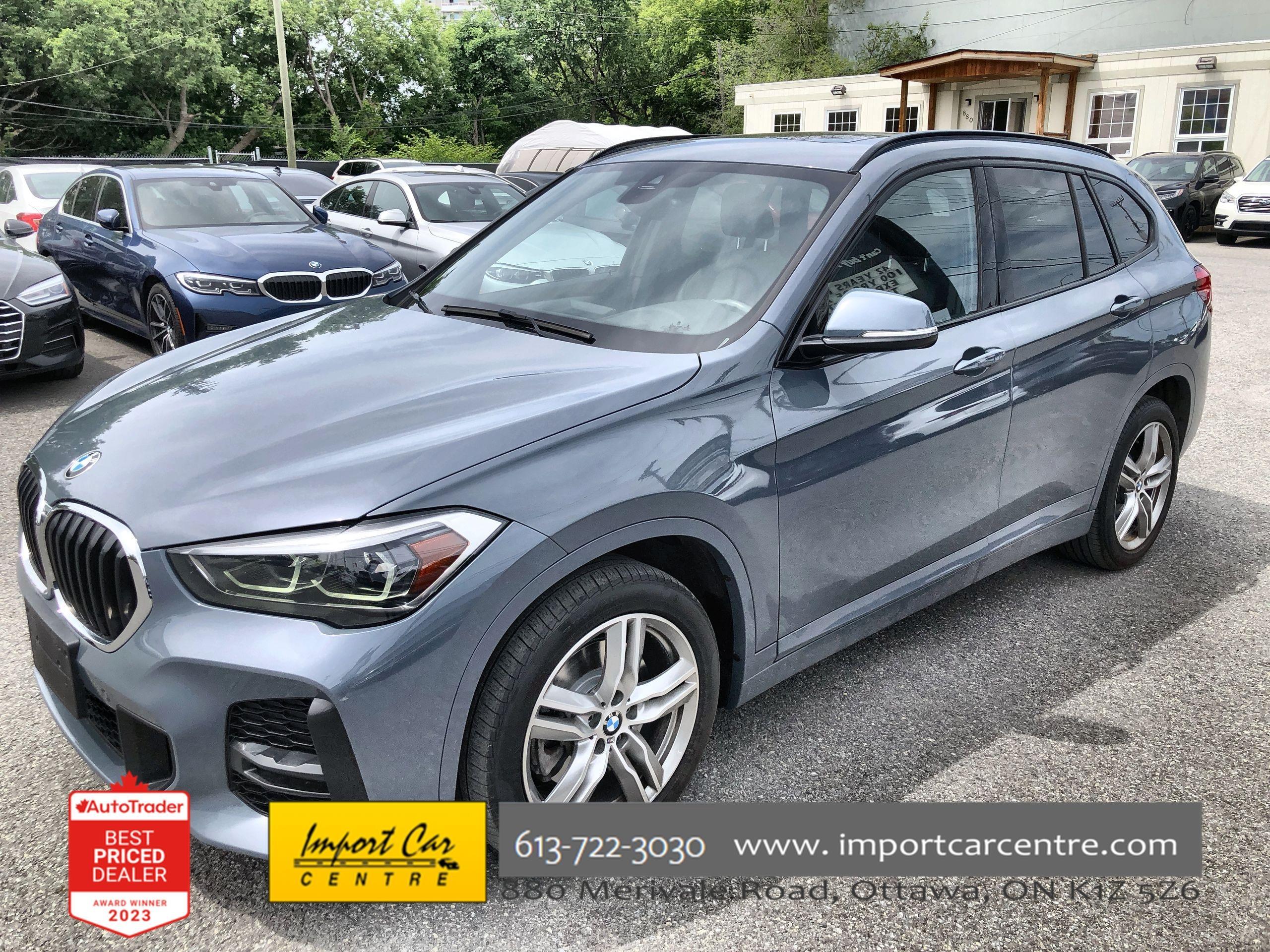 2020 BMW X1 xDrive28i M SPORT, LEATHERETTE, PANO.ROOF, HTD. ST