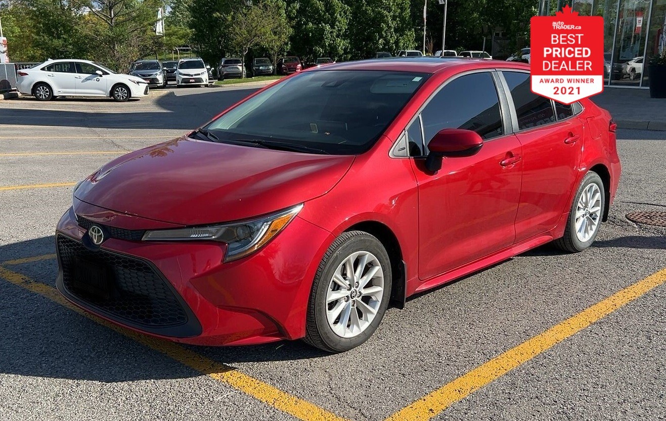 2020 Toyota Corolla LE Upgrade, 54862kms Below Avg, 0 Accident, 1owner