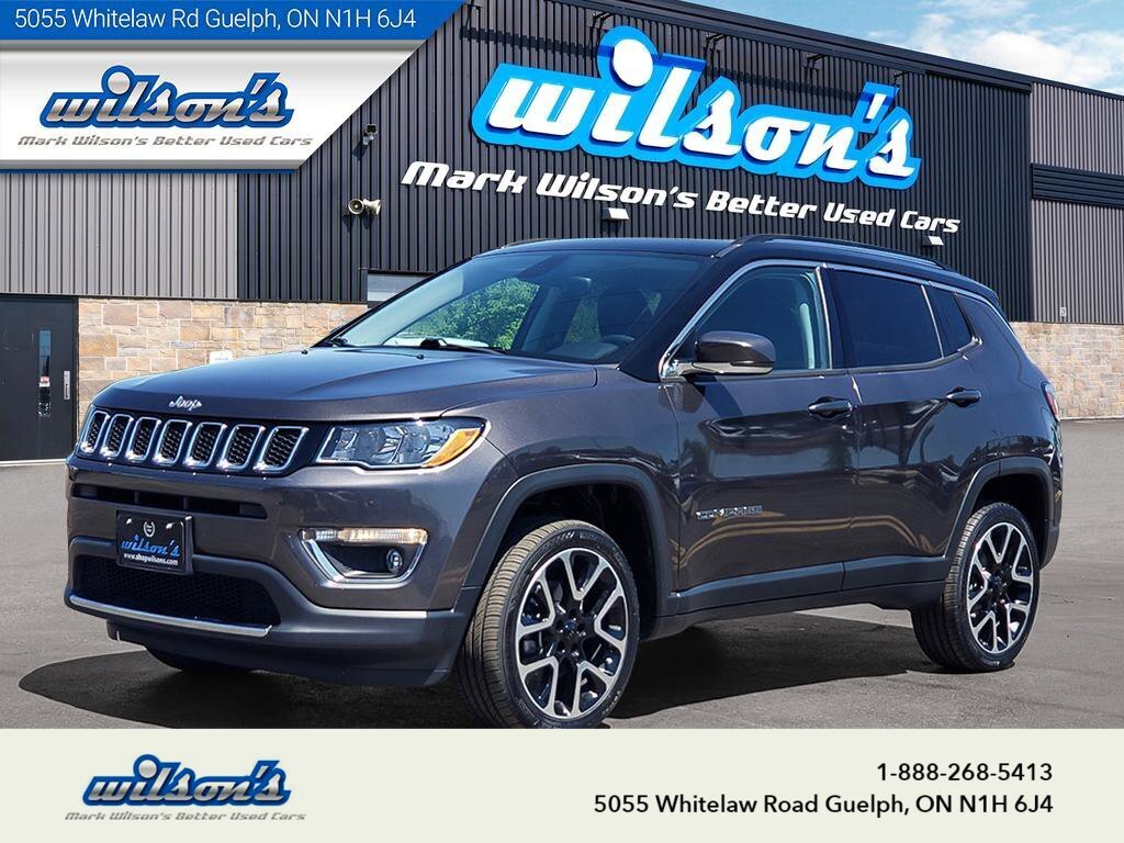 2018 Jeep Compass Limited 4WD, Leather, Pano Roof, Nav, Heated Seats