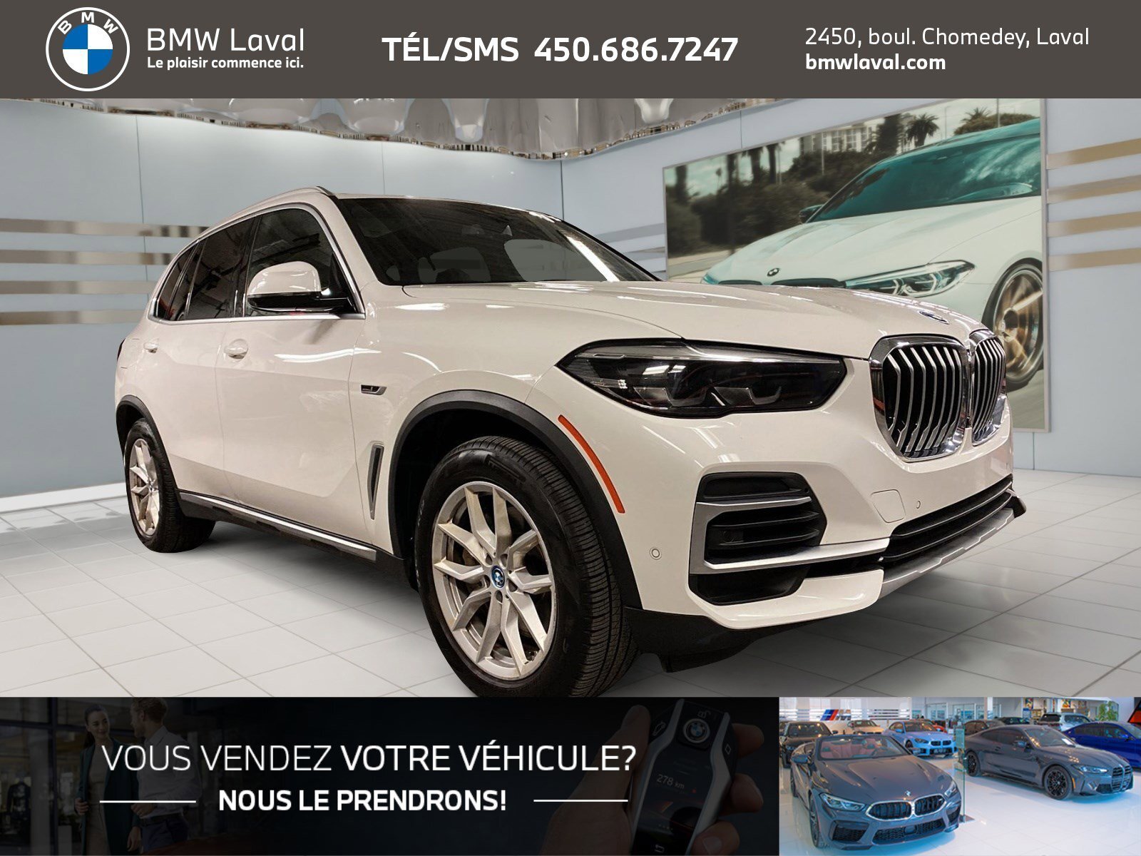 2022 BMW X5 xDrive45e, Gr. Supérieur Essentiel, Accès Confort!