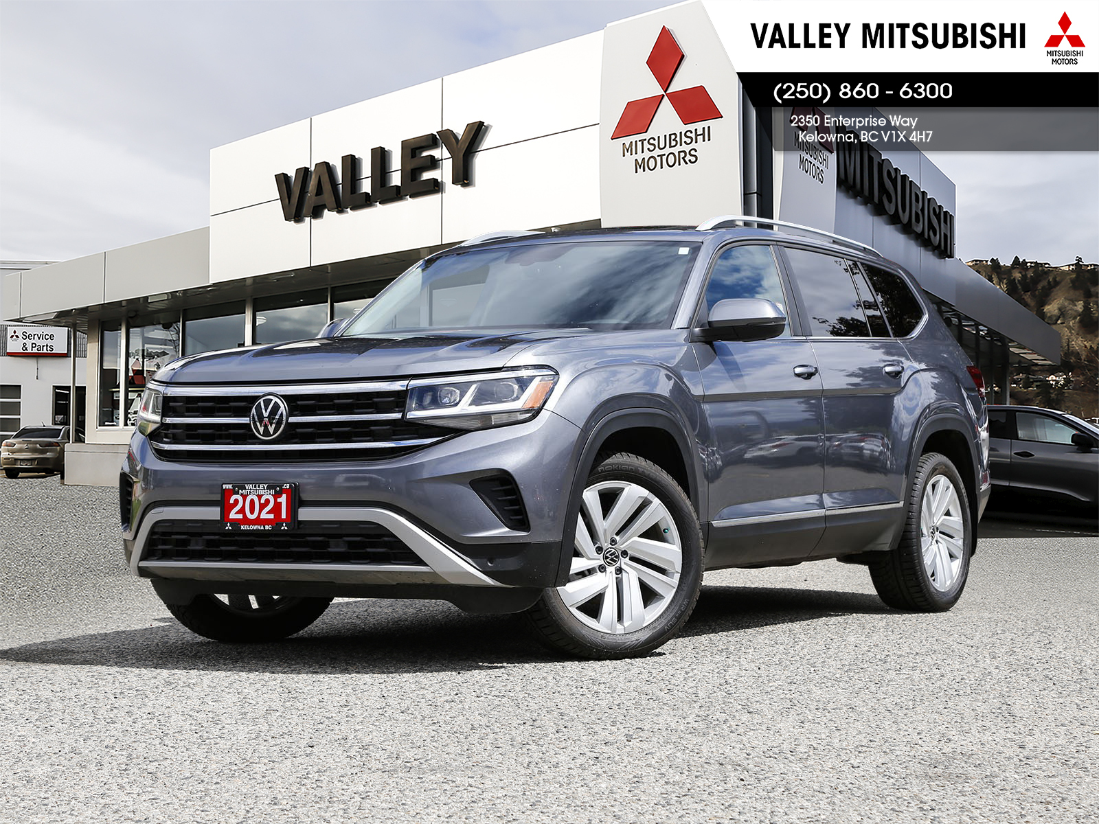 2021 Volkswagen Atlas HIGHLINE, LEATHER, 3 ROWS, NO ACCIDENTS, CLEAN