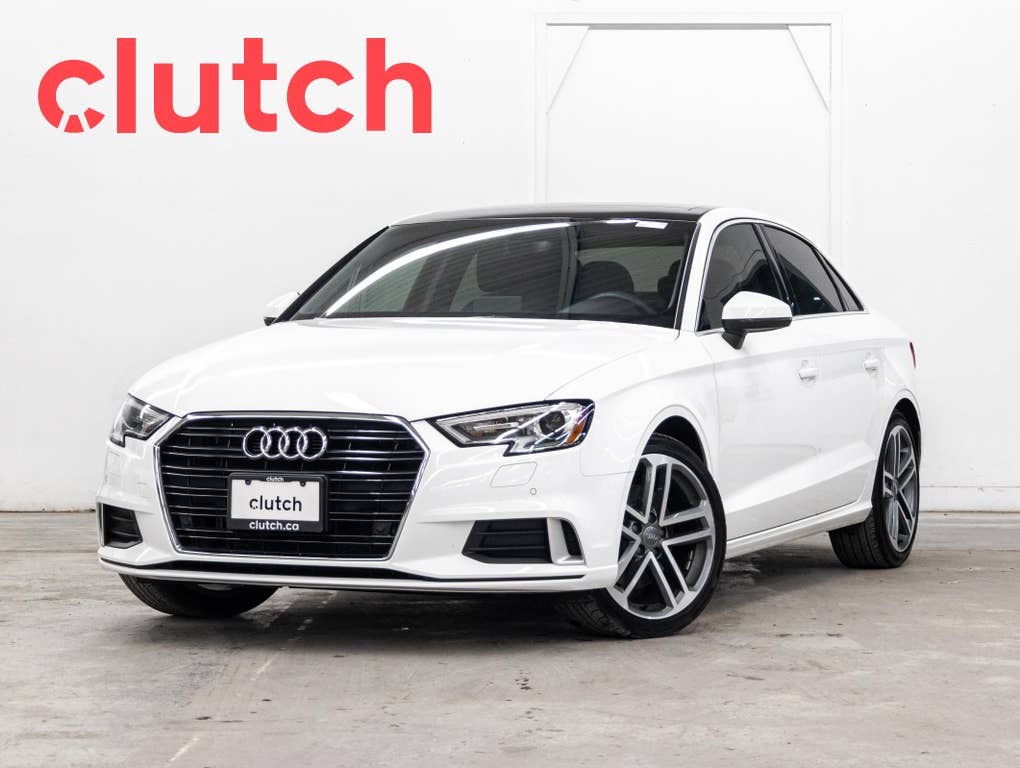 2020 Audi A3 Komfort w/ Apple CarPlay & Android Auto, Rearview 