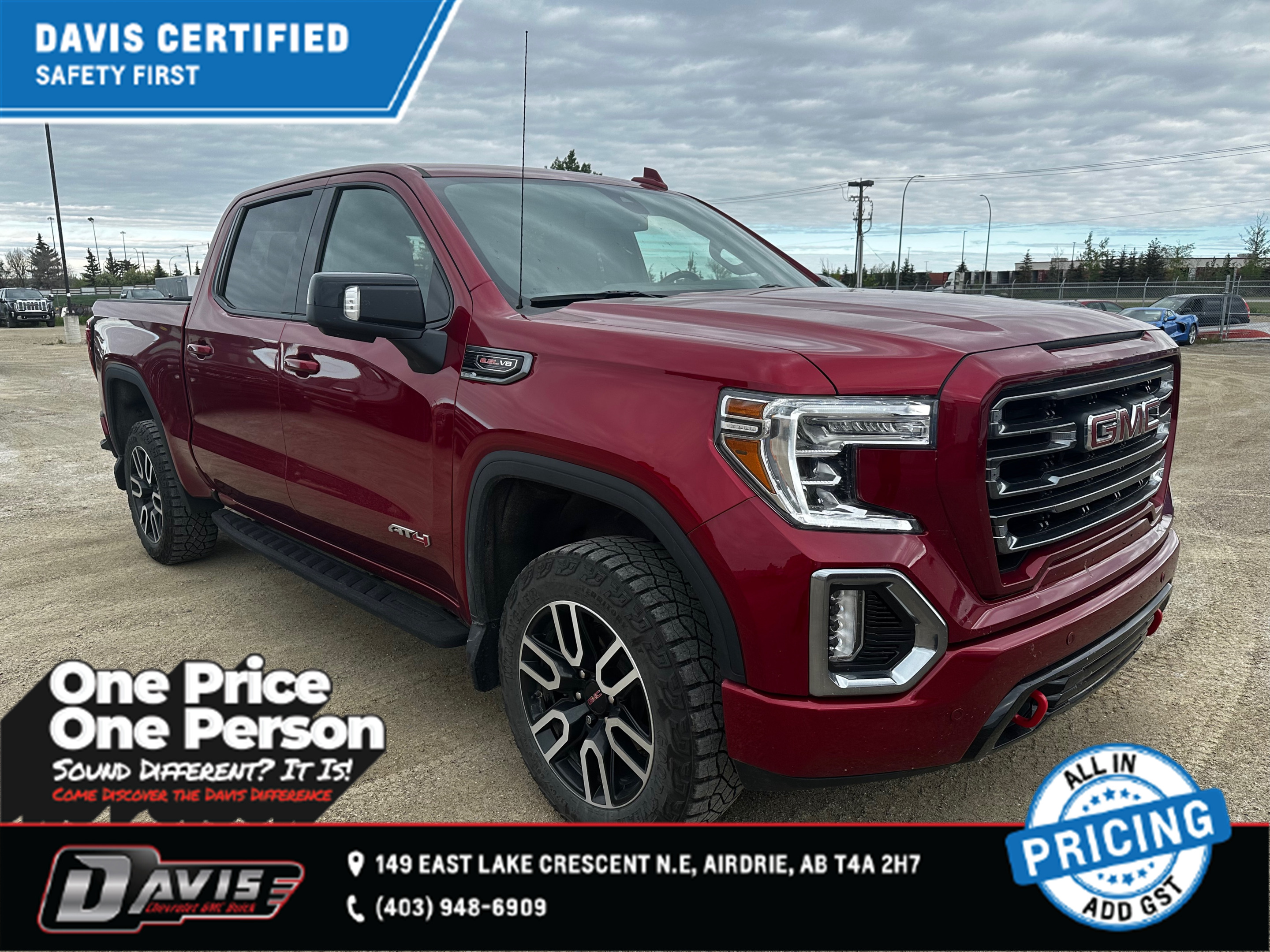 2022 GMC Sierra 1500 Limited AT4 6.2V8 | AT4 PREMIUM EQUIP. GROUP | SUNROOF | D