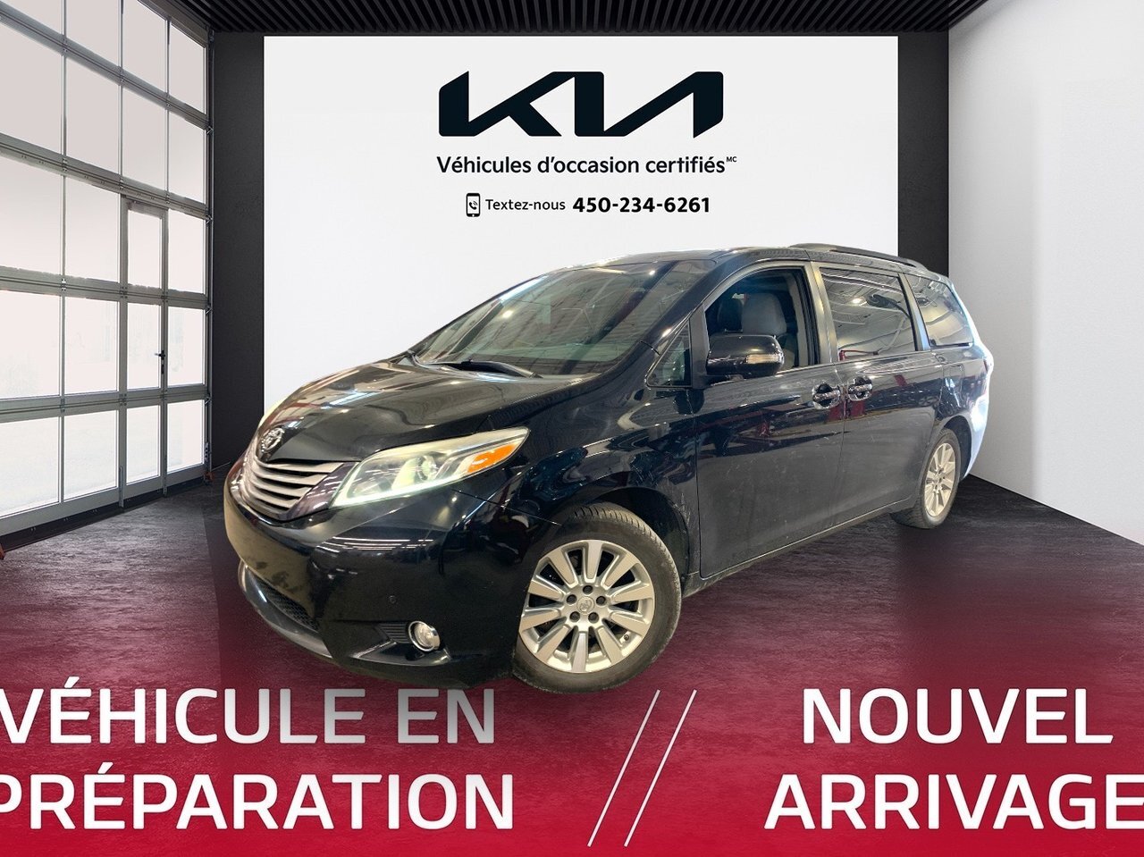 2015 Toyota Sienna XLE, AWD, DVD, 7 PASSAGERS, AUCUN ACCIDENT, CUIR I
