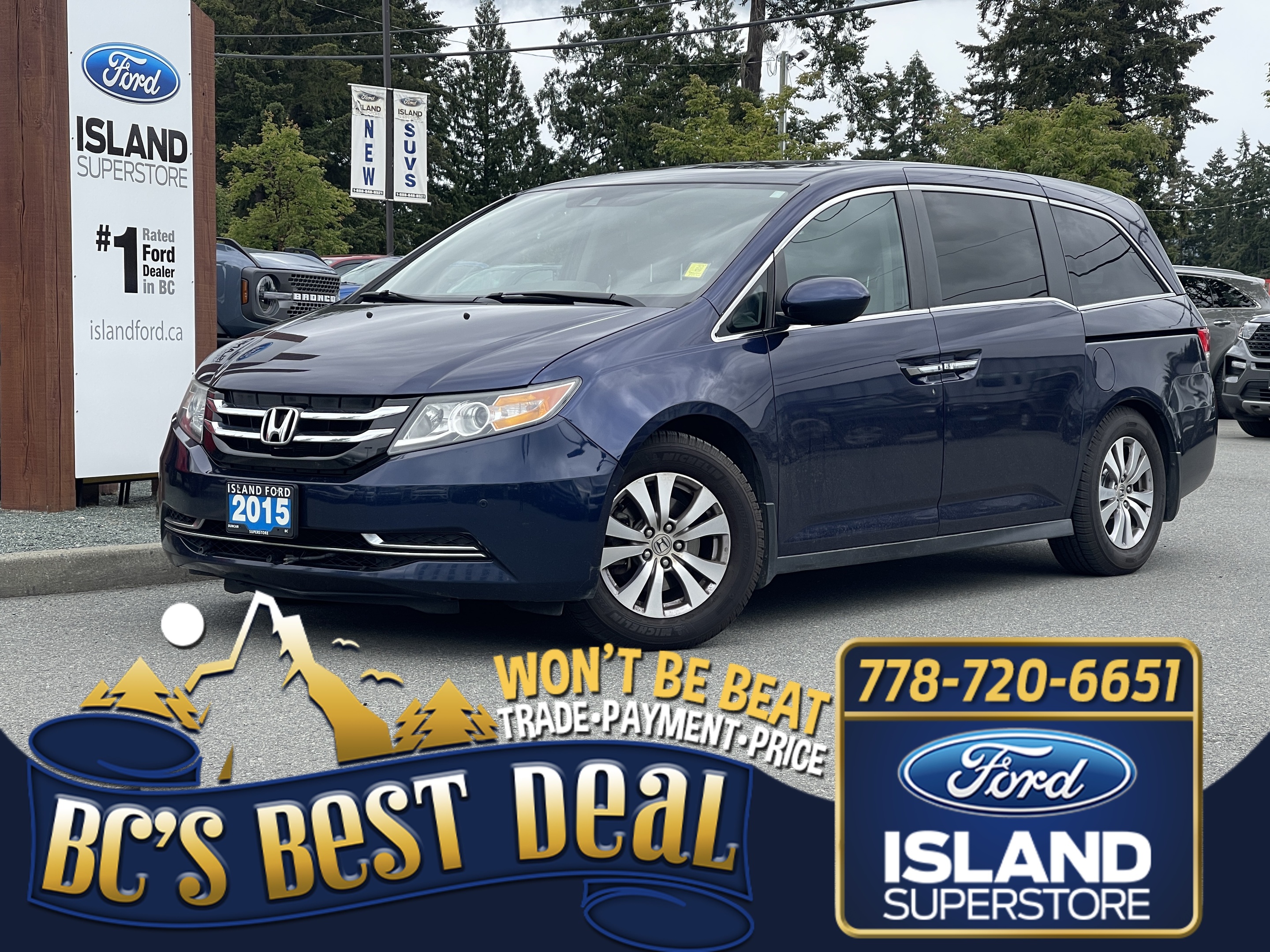 2015 Honda Odyssey No Accidents | 1 Owner | Seats 8