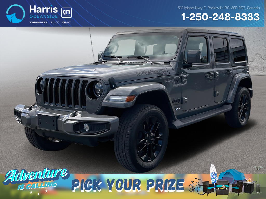 2023 Jeep Wrangler | High Altitude | 4x4 | 4 Dr | LOW KM | 1 Owner |