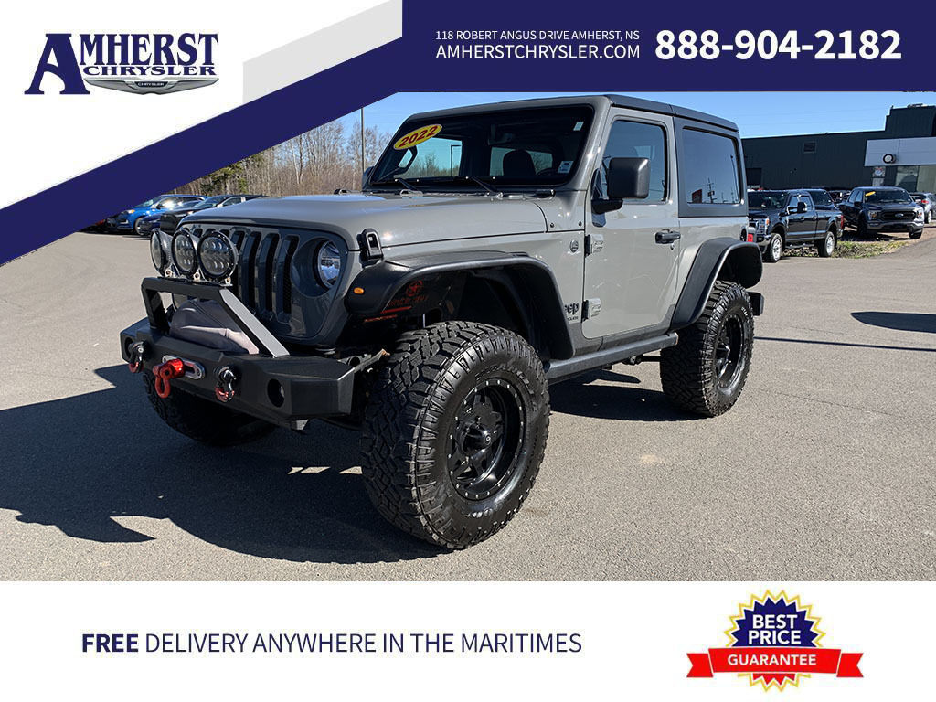 2022 Jeep Wrangler 4x4 Sport $299bw Bumper Hitch and Lights,2in Lift
