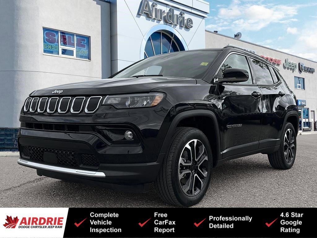 2022 Jeep Compass Limited | 4x4 | Remote Start | Leather Seats | Hea