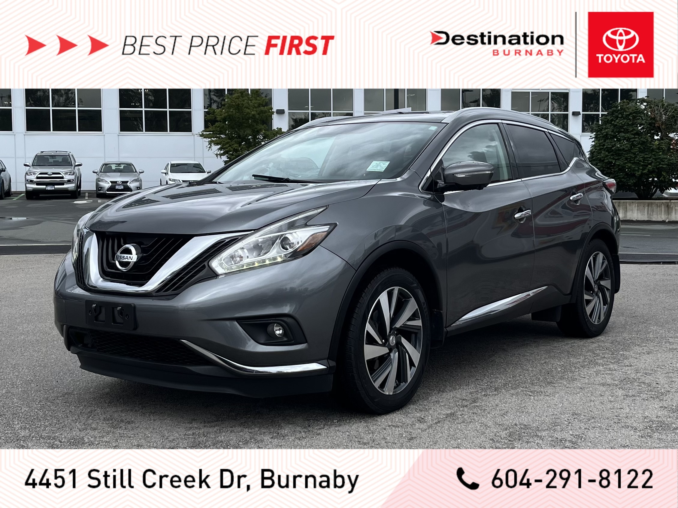 2015 Nissan Murano Platinum, No accidents, Loaded