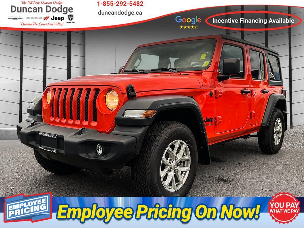2023 Jeep Wrangler Sport S, Removable Top, A/C, Back-Up Cam. 