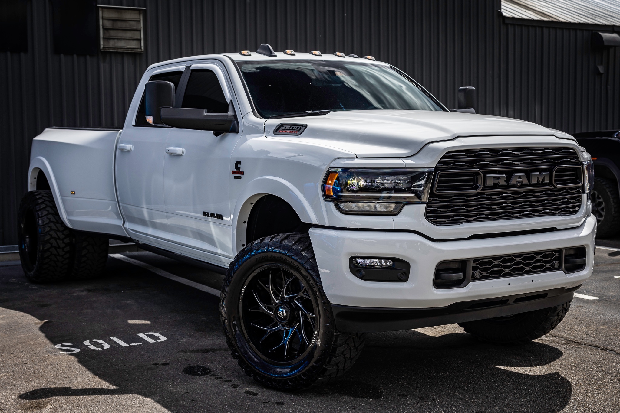 2022 Ram 3500 Limited Dually Fuel Wheels on 35&#39;s