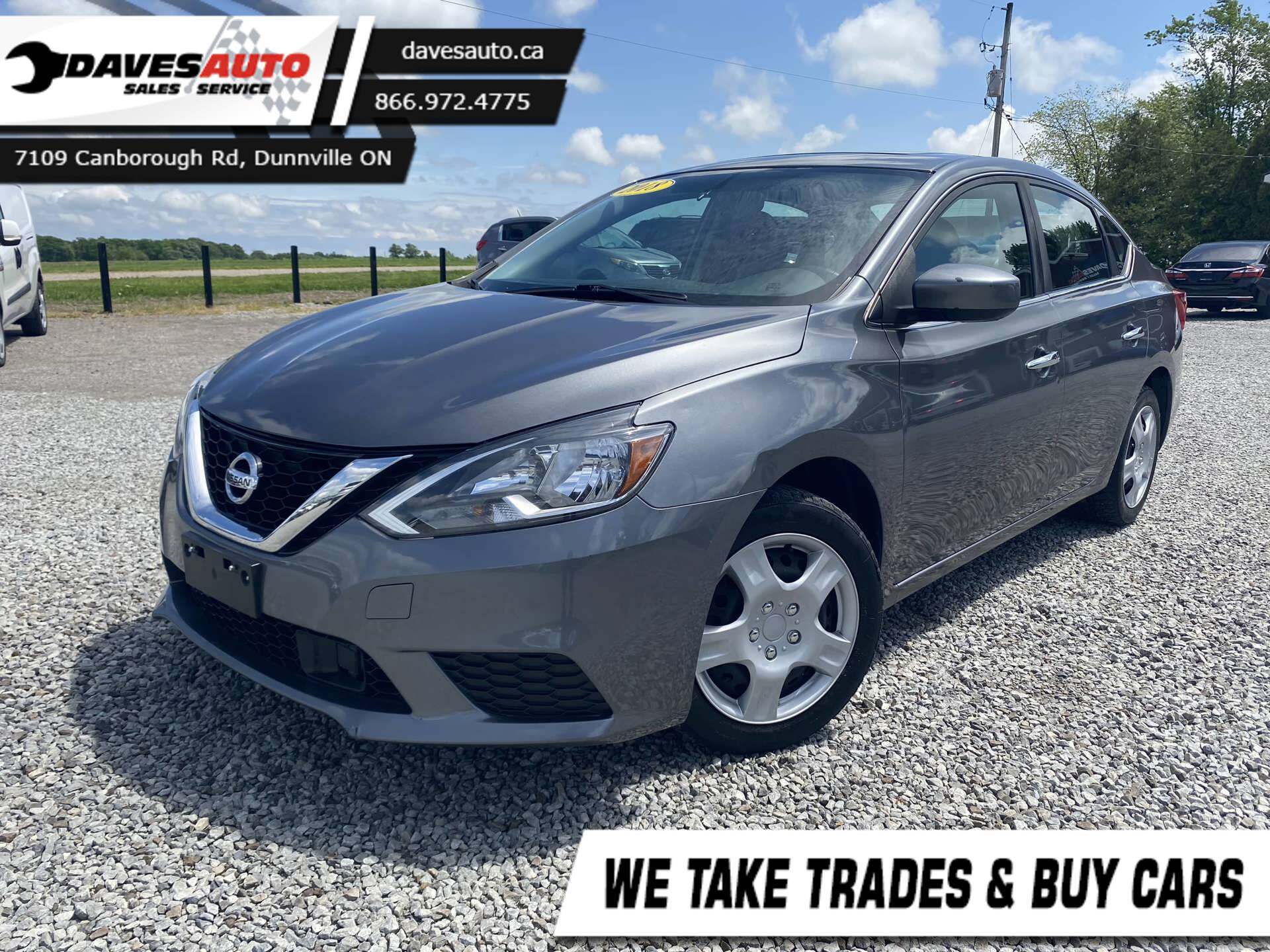 2018 Nissan Sentra SV No Accidents! Low Mileage!Moonroof!