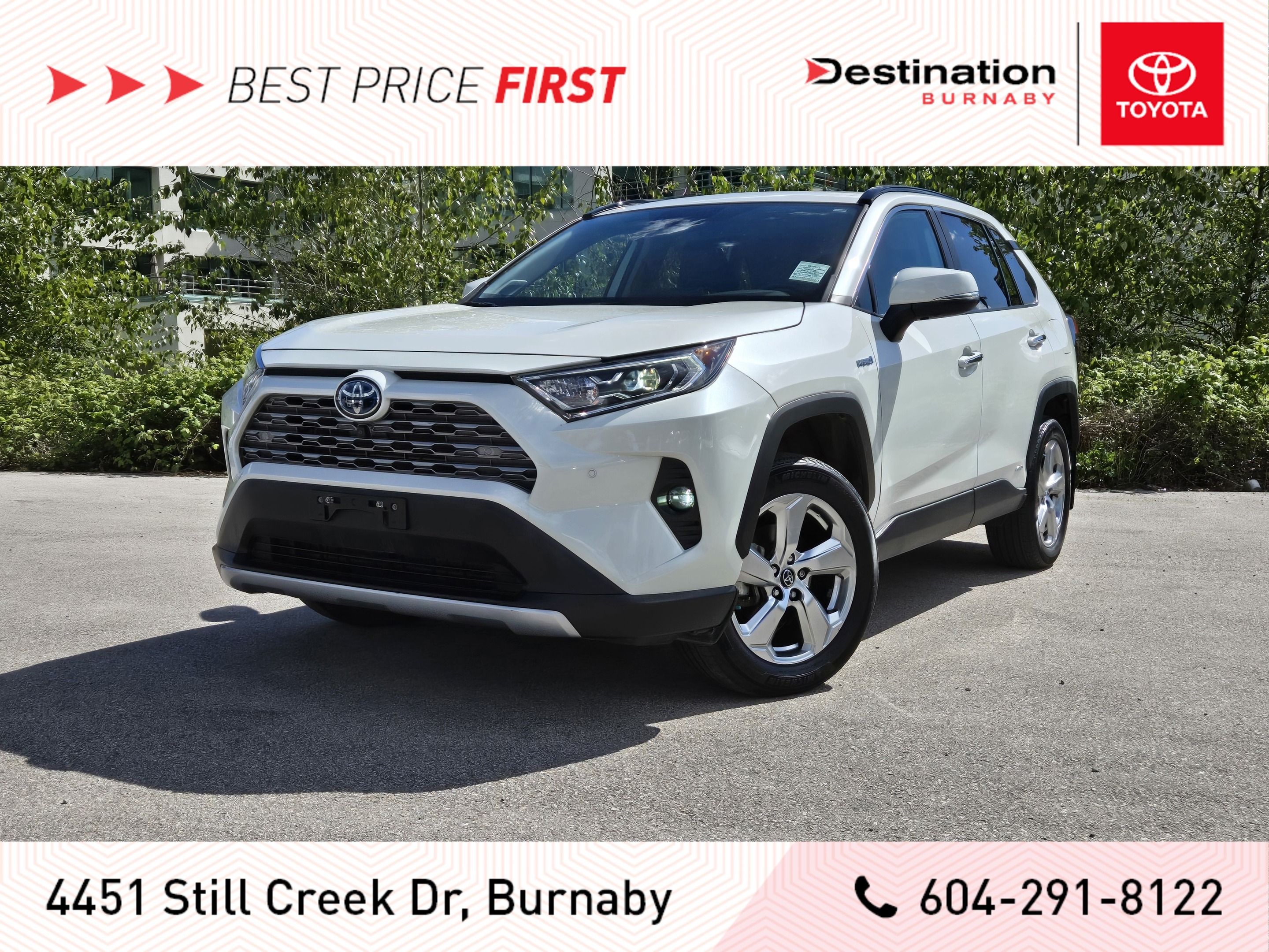 2021 Toyota RAV4 Hybrid Limited AWD - Local, One Owner, Fully Loaded!