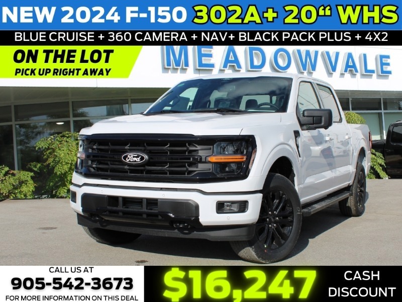 2024 Ford F-150 XLT - 320A PACKAGE  AUTO PILOT  360 CAM  BLACK PAC