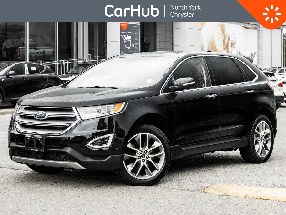 2017 Ford Edge Titanium AWD Driver Assists Vented Seats Pano Roof