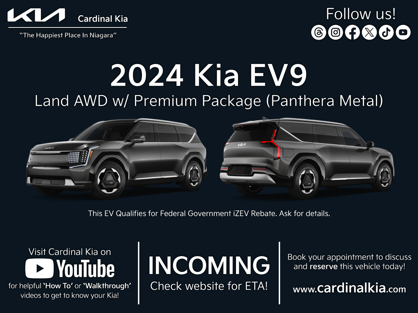 2024 Kia EV9 Land AWD w/ Premium Package