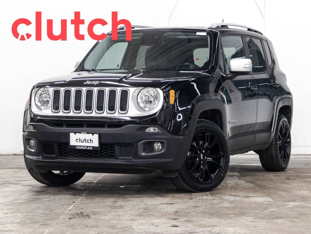 2017 Jeep Renegade Limited 4x4 w/ Uconnect, Heated Front Seats, Heate
