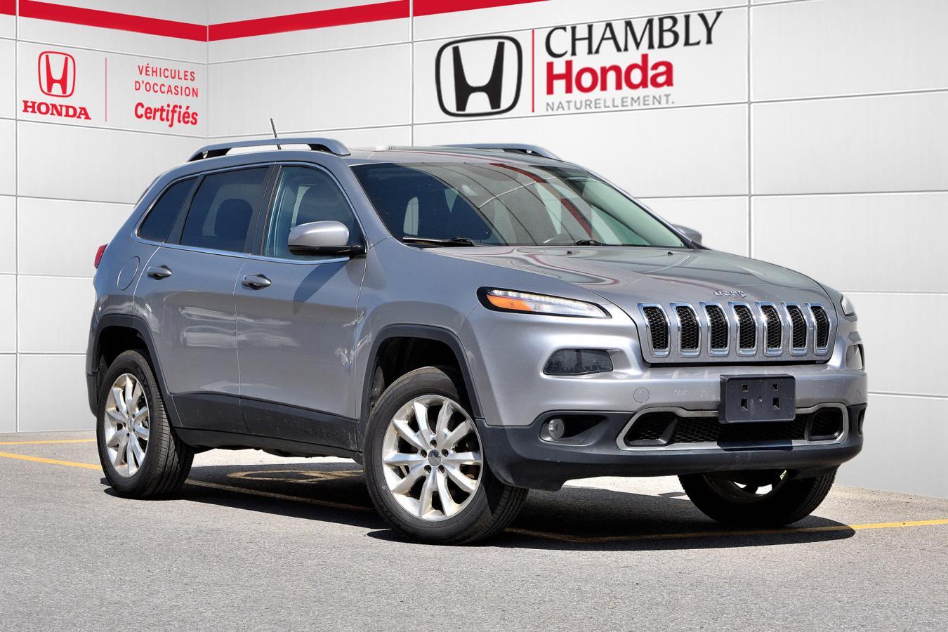 2014 Jeep Cherokee Limited awd / CUIR / MAGS / TOIT PANO /