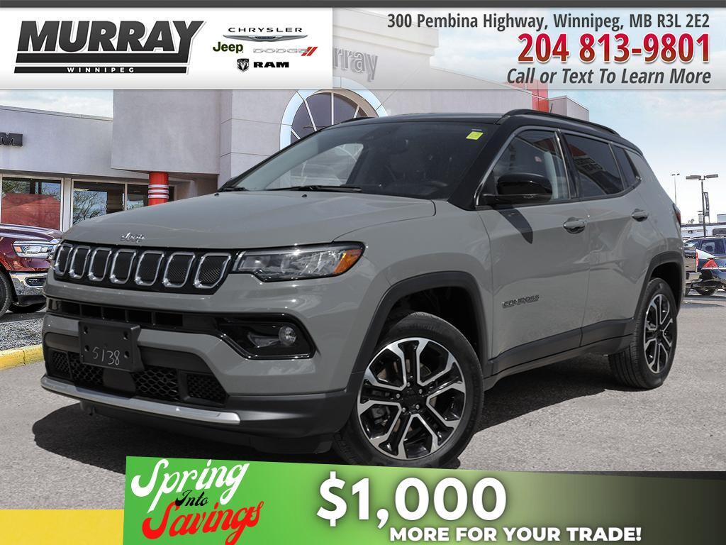 2022 Jeep Compass Limited 4x4 | CLEAN CARFAX | LEATHER | RMT START