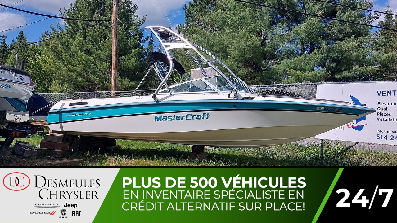 1992 Mastercraft MariStar210 Moteur Indmar 5,0L de Ford Toit Bimini Wakeboard