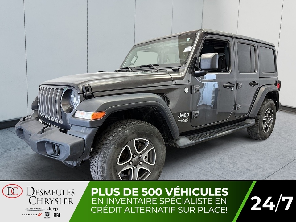 2020 Jeep Wrangler Unlimited 4x4 Uconnect Toit rigide 3 sections Cam