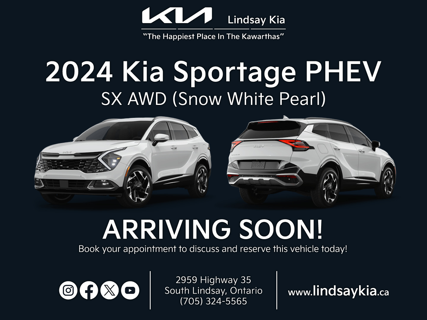 2024 Kia Sportage Plug-In Hybrid SX AWD w/ Black Interior
