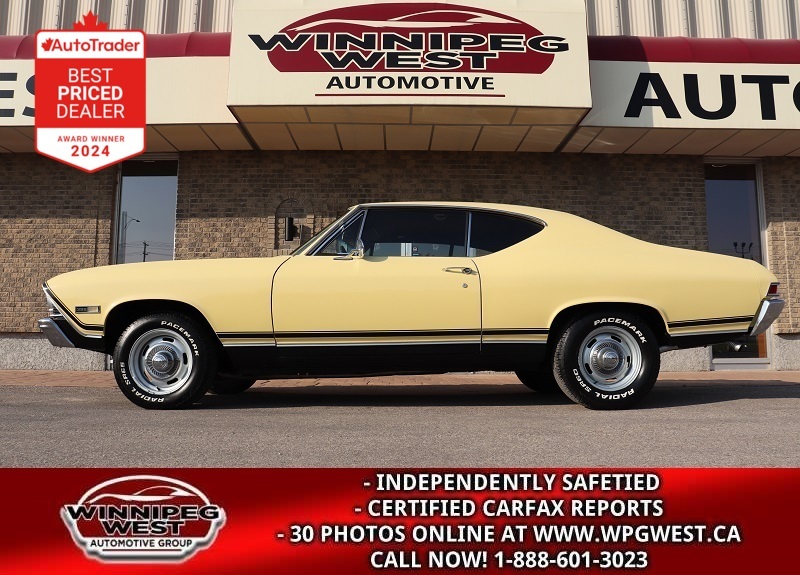1968 Chevrolet Chevelle SS L78 396/375 4-SPEED, REAL DEAL SS & VERY RARE!!