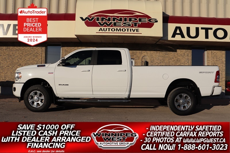 2021 Dodge Ram 3500 BIG HORN SPORT EDITION, LOADED, 8FT BOX, AS NEW!!