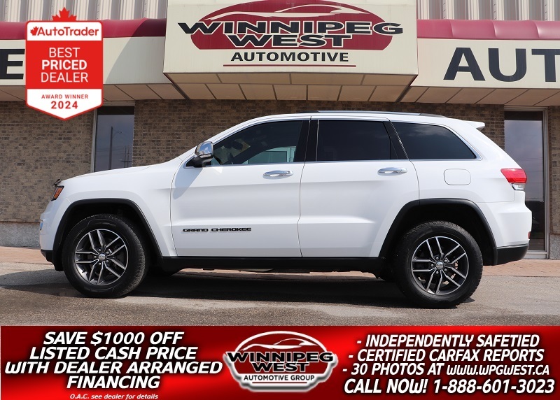 2017 Jeep Grand Cherokee LIMITED EDITION 4X4, FULLY LOADED, CLEAN & SHARP!!