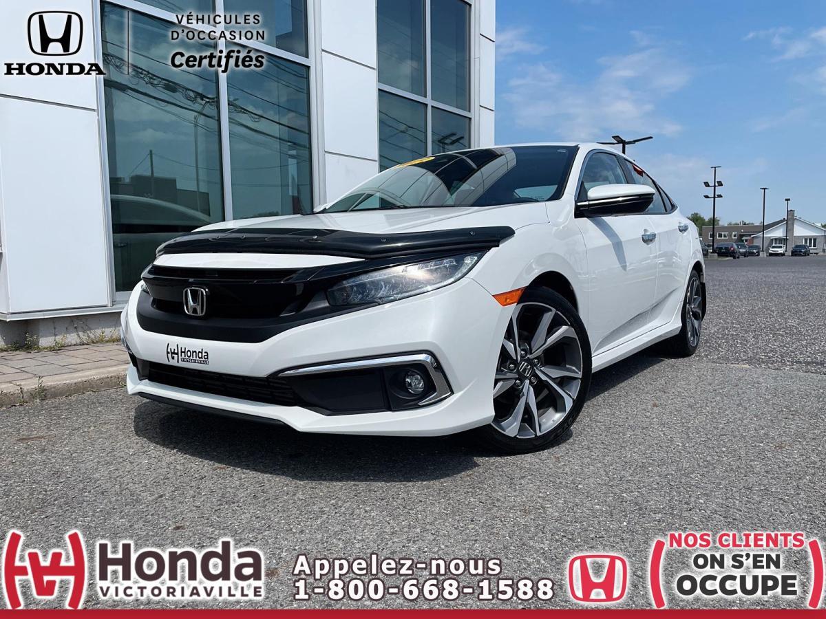 2019 Honda Civic Touring CVT * cuir + toit ouvrant + GPS *
