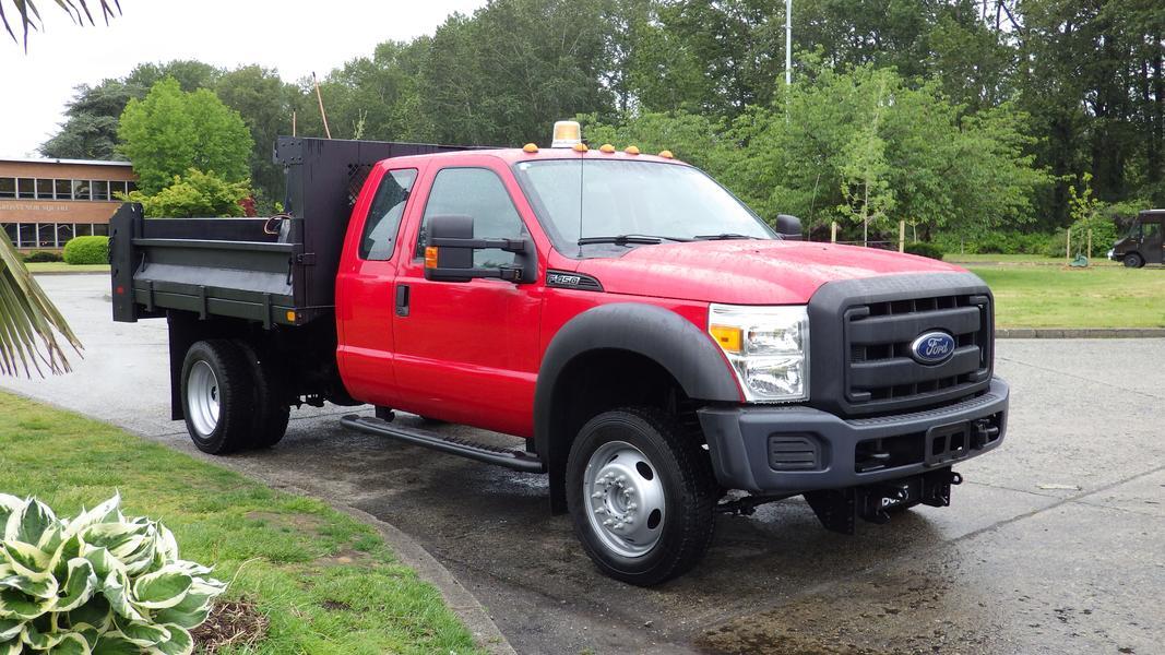 2012 Ford F-450 Super Cab Dump Truck 4WD Dually with Plow