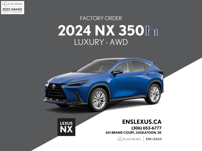 2024 Lexus NX 350h - Luxury  Pre-Order