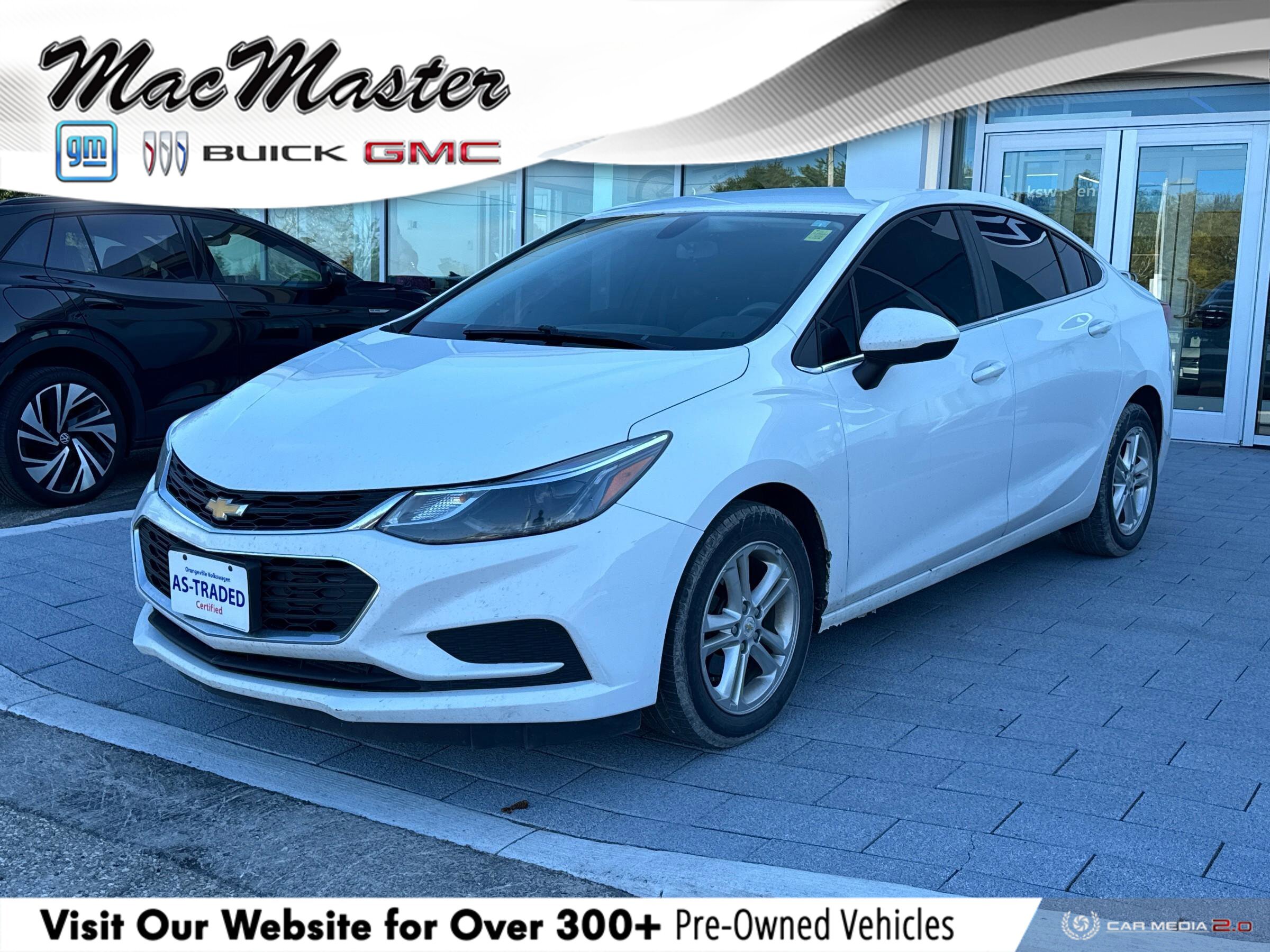 2017 Chevrolet Cruze LTAS-TRADED CERTIFIED, CLOTH, ACCIDENT-FREE