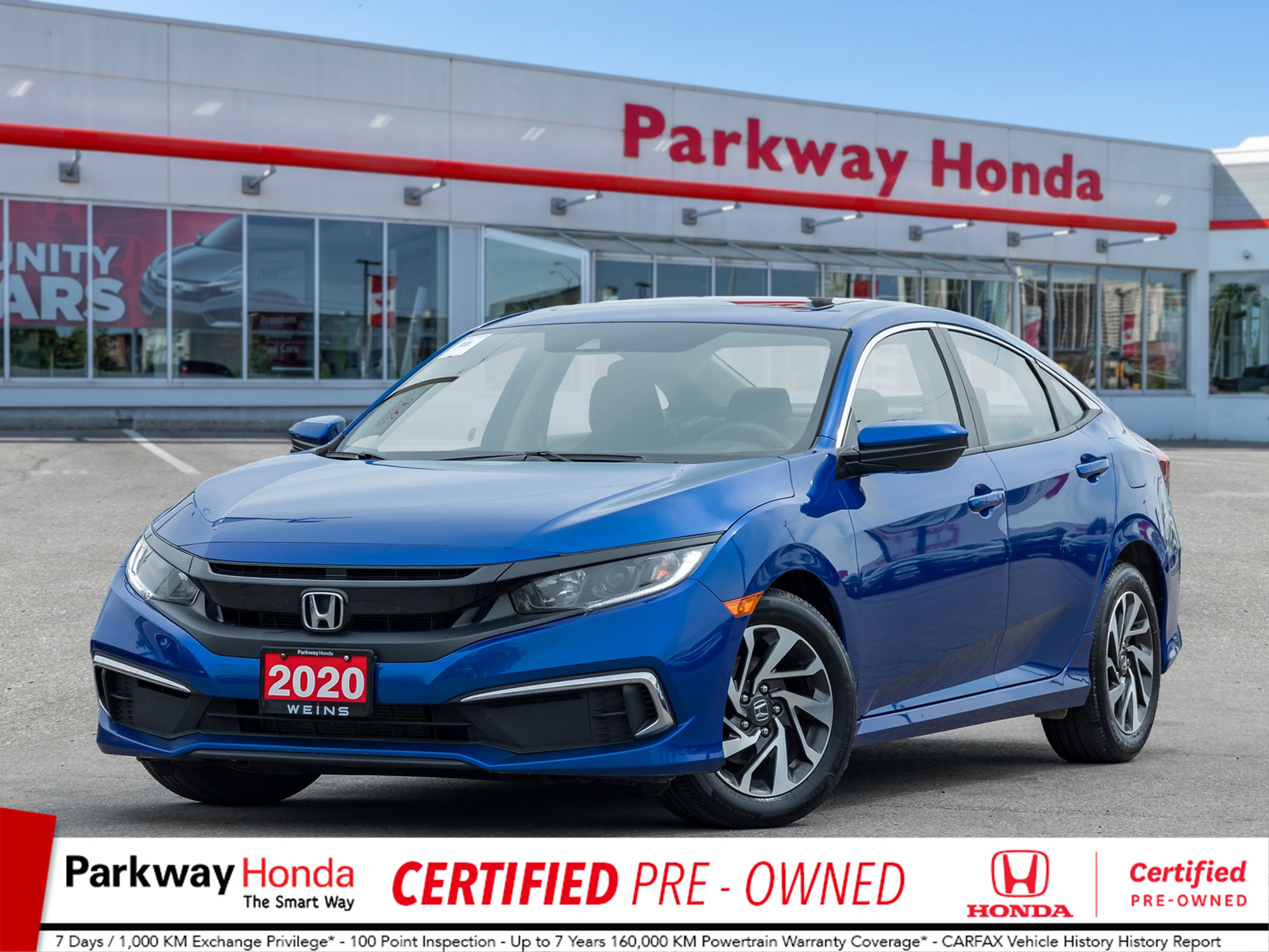 2020 Honda Civic EX HONDA CERTIFIED | NO ACCIDENTS | OFF LEASE