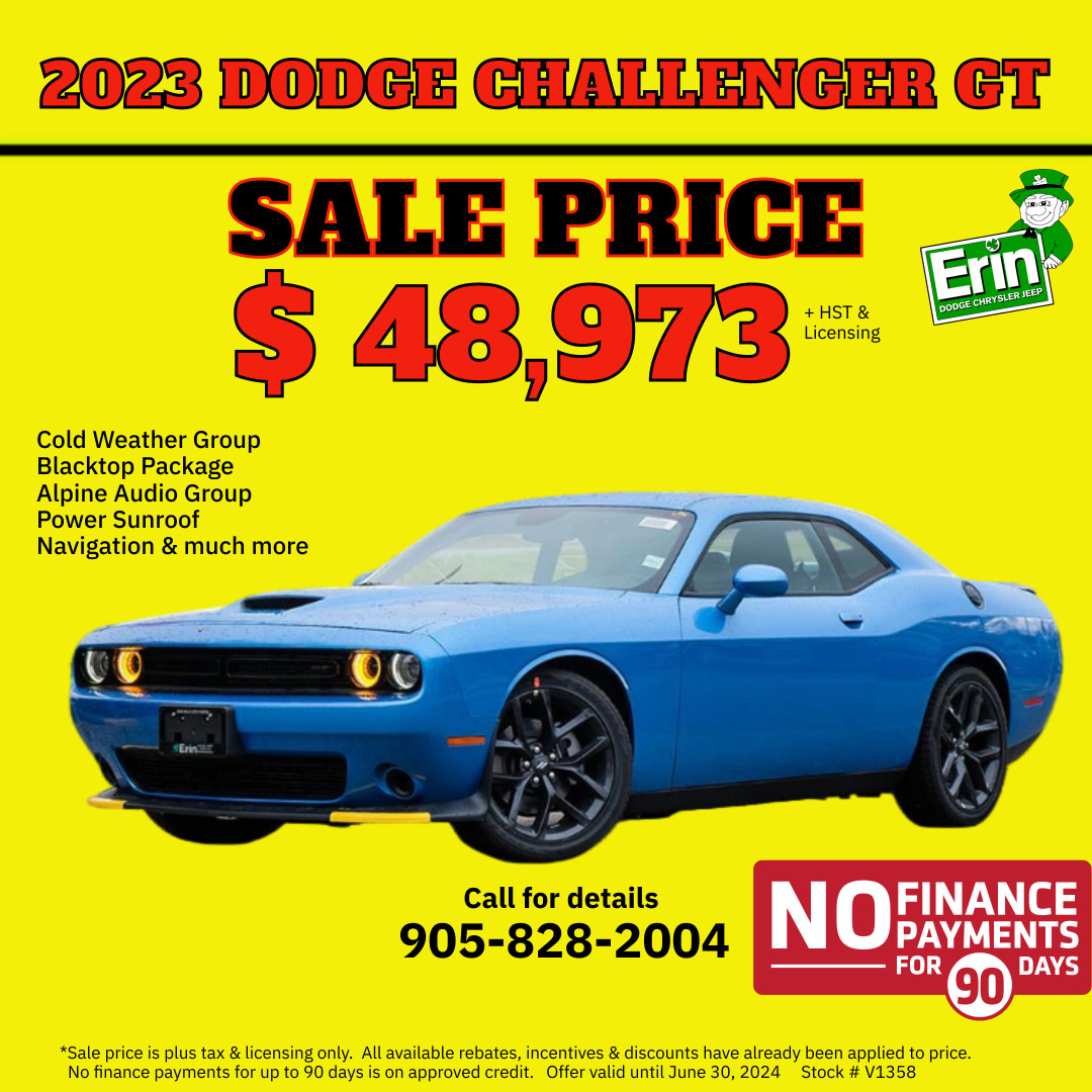 2023 Dodge Challenger GT | BLACKTOP | SUNROOF | ALPINE AUDIO & MORE