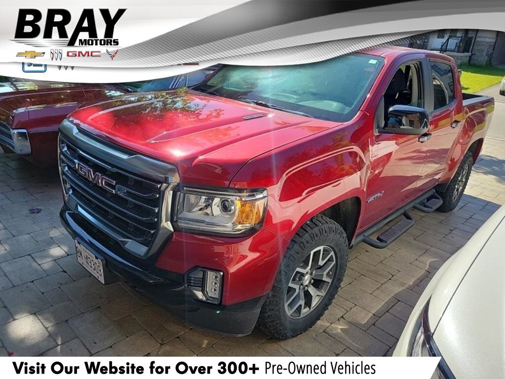 2021 GMC Canyon AT4 W/LEATHER, DURAMAX, CREW, 4X4, LOADED, 1-OWNER