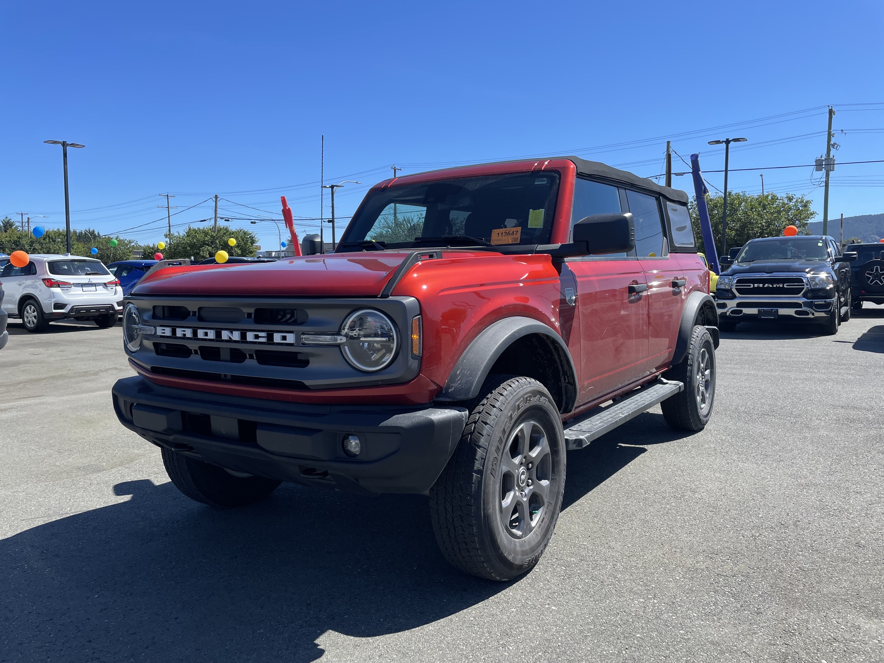 2022 Ford Bronco No Accidents, Low KM, A/C, Removable Doors and Top