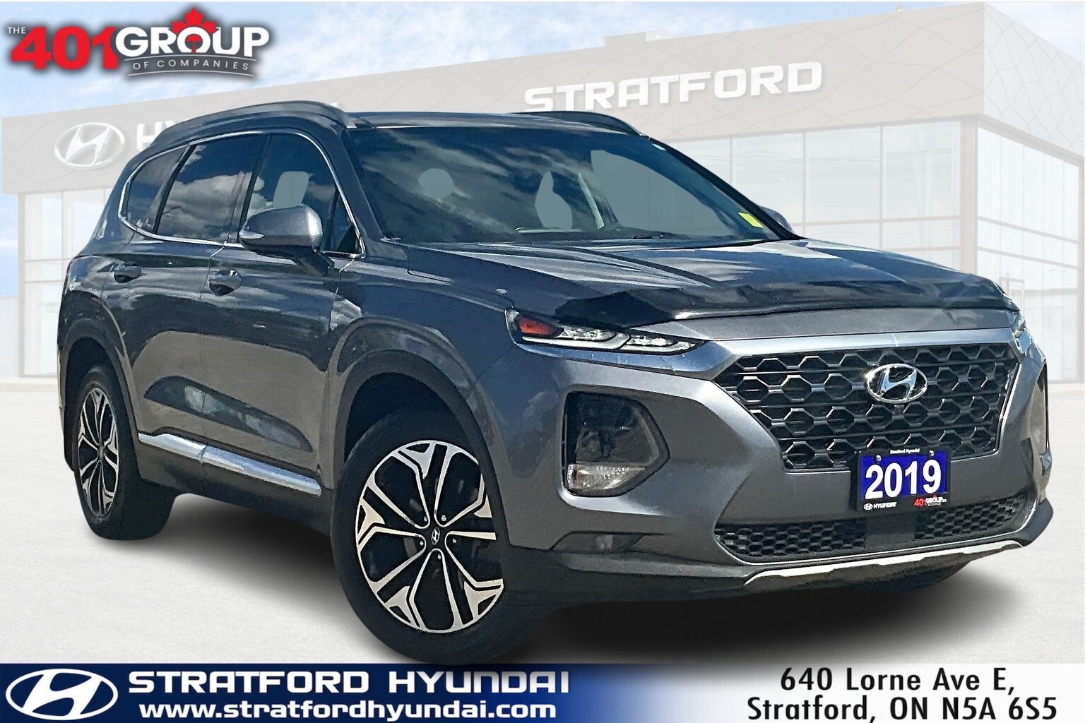 2019 Hyundai Santa Fe Ultimate AWD | Lthr Heat/Vent Seat | Sunroof | HUD