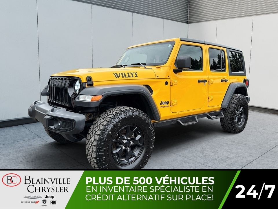 2021 Jeep Wrangler WILLYS UNLIMITED 4X4 TRAIL FX MARCHEPIEDS LIFTKIT